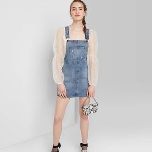 women’s denim overall dress
